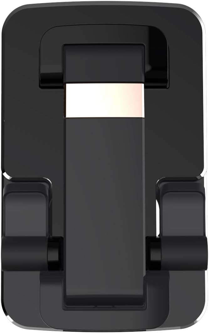 Adjustable Cell Phone Stand for Desk, Heavy Duty Black Phone Holder with Foldable & Stable Desktop Stand Compatible with iPhone 17 16 15 14 13 Pro Max, All Smartphones