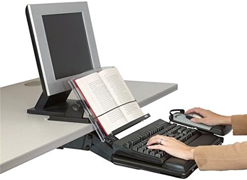 3M DH630 in-LINE Document Holder Compact ON Desk in Front of Monitor (DH630)