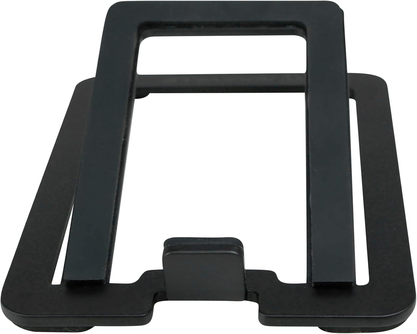 Rockville SR3 Low Profile Speaker Riser Stands Pair for 2" to 4" Desktop Home Speakers or Studio Monitors - De-Coupling Foam Pad, 16-Degree Tilt, Metal, Anti-Slip Feet