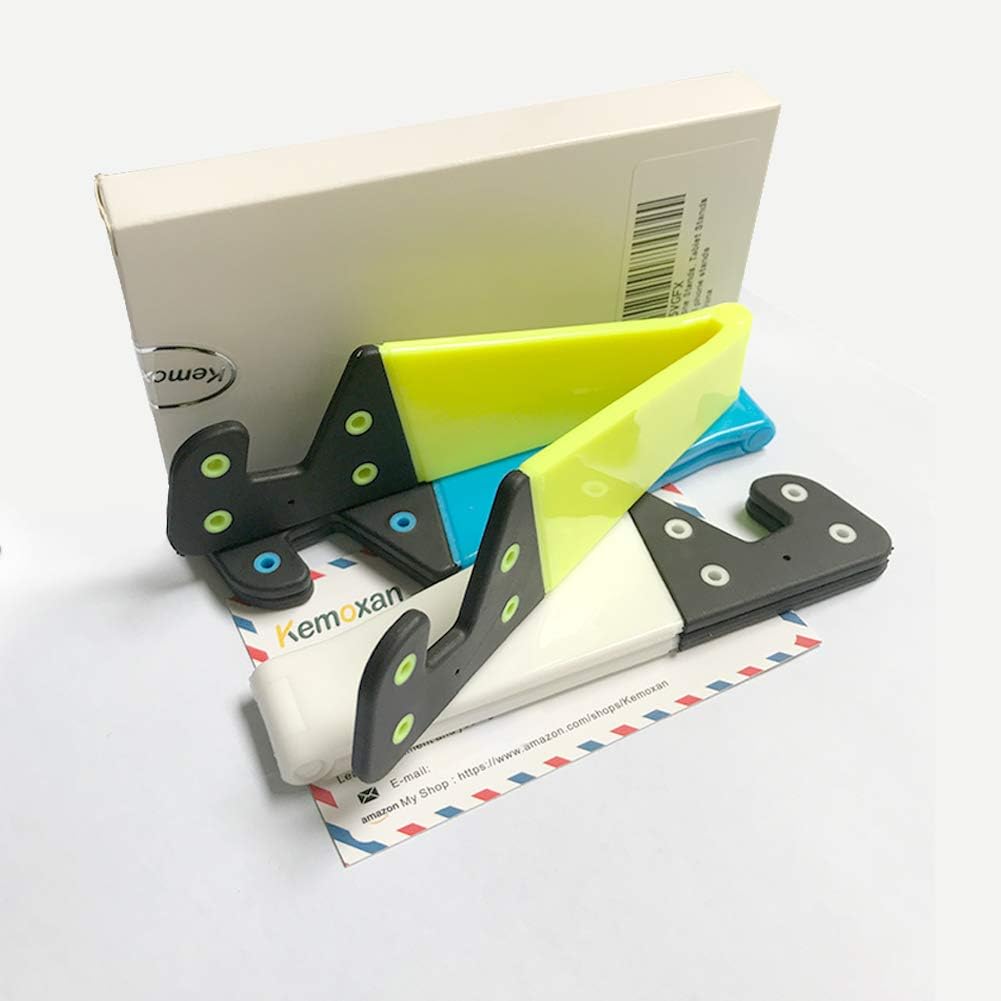 3 Pack Portable Cell Phone Stand for Desk, 【Upgraded Material】 Universal Pocket-Sized Foldable Small Mobile Phone Holder, V Smartphone Kickstand Mount Compatible with iPhone IPads Kindle Android-Black