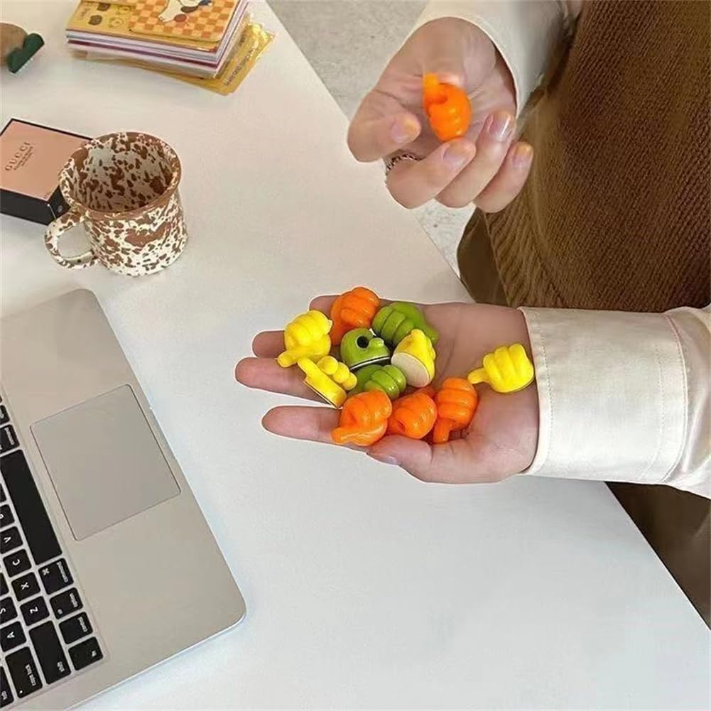 20Pcs Cable Clips, Fun Cord Holders, Silicone Thumb Wall Hooks, Cord Organizer for Desk Wall Car Nightstand, Cord Clips, Wire Holders, Phone USB Charger Cable Management, Key Hanger