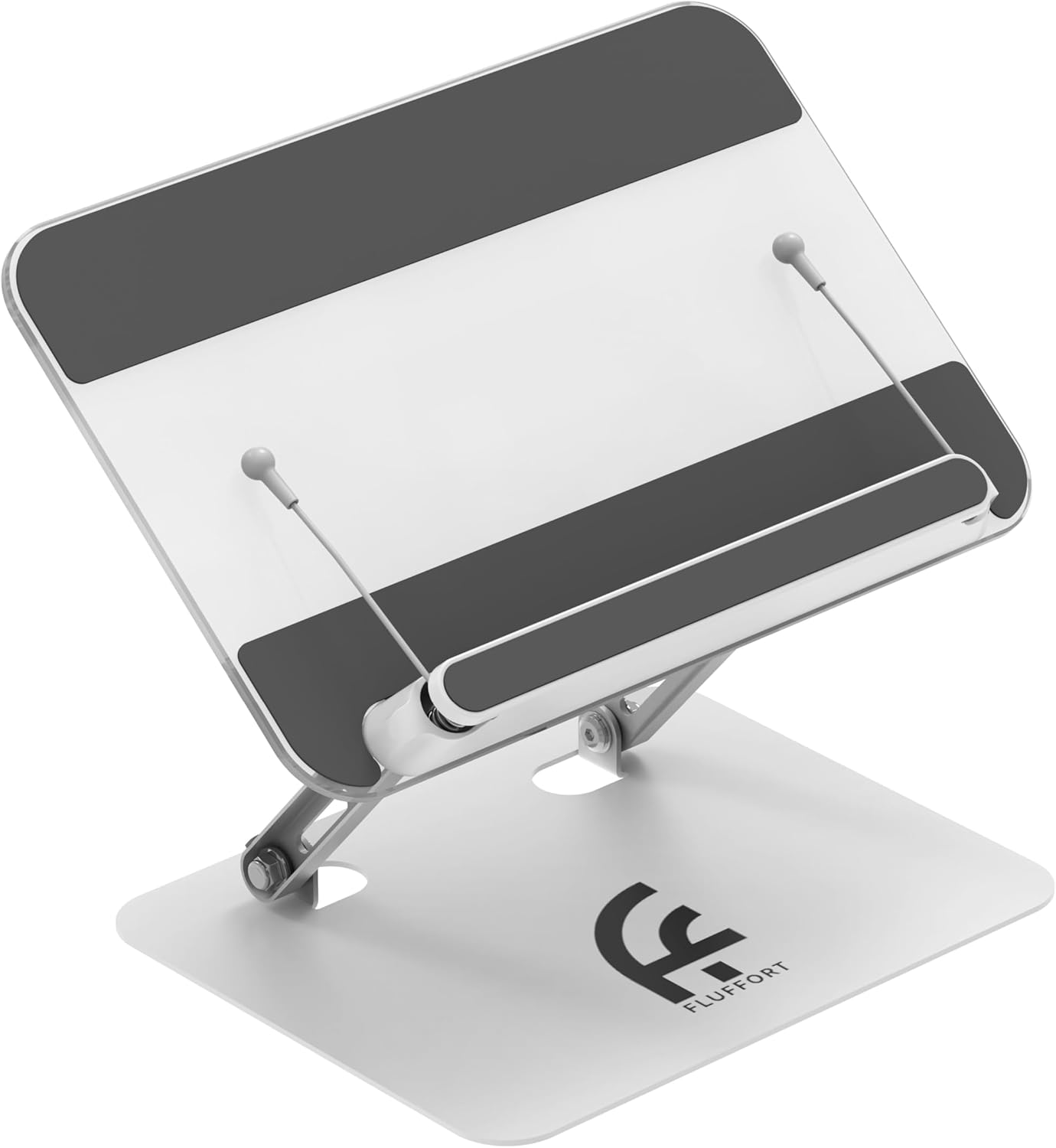 Amazon BESIGN Acrylic Book Stand for Reading, Adjustable Holder with Rotating Base & Page Clips, Foldable Desktop Stand for Textbooks, Cookbooks, Laptops, Tablets, Music Sheets, Recipes