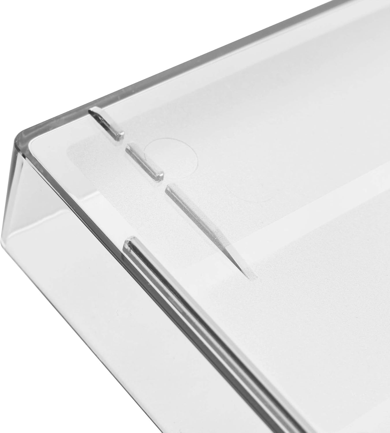 Acrimet Stackable Letter Tray Front Load, Letter Size, Stacking Document Desk Office Paper Organizer, Plastic, Clear Crystal Color, 1 Unit