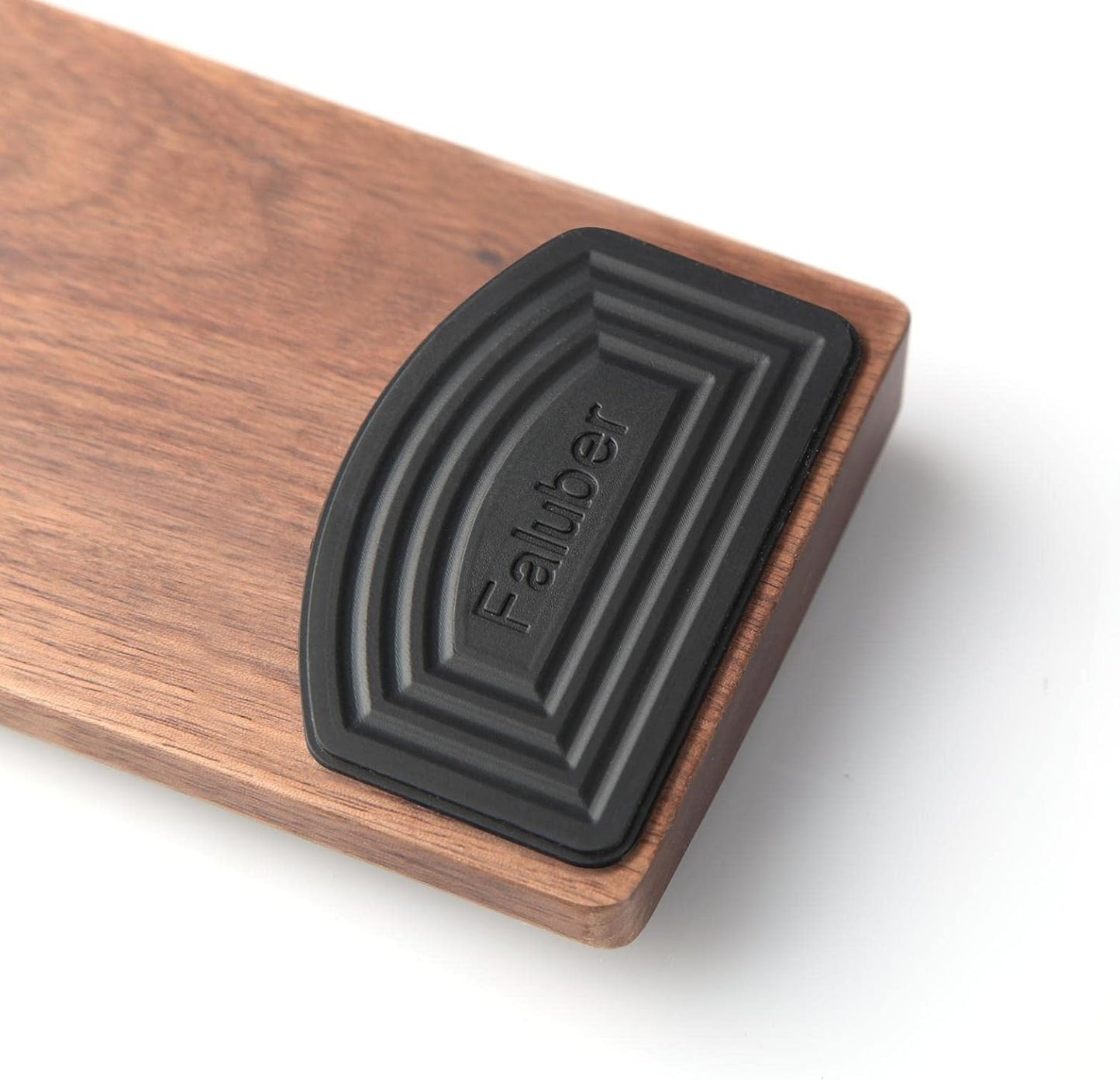 Faluber Wooden Wrist Rest, 14.3-inch Length and 20mm Thickness for Tenkeyless Keyboard, Walnut Wood Palm Rest, Ergonomic Design for Mechanical Gaming Keyboard, Stain Resistant (Medium, Walnut Wood)