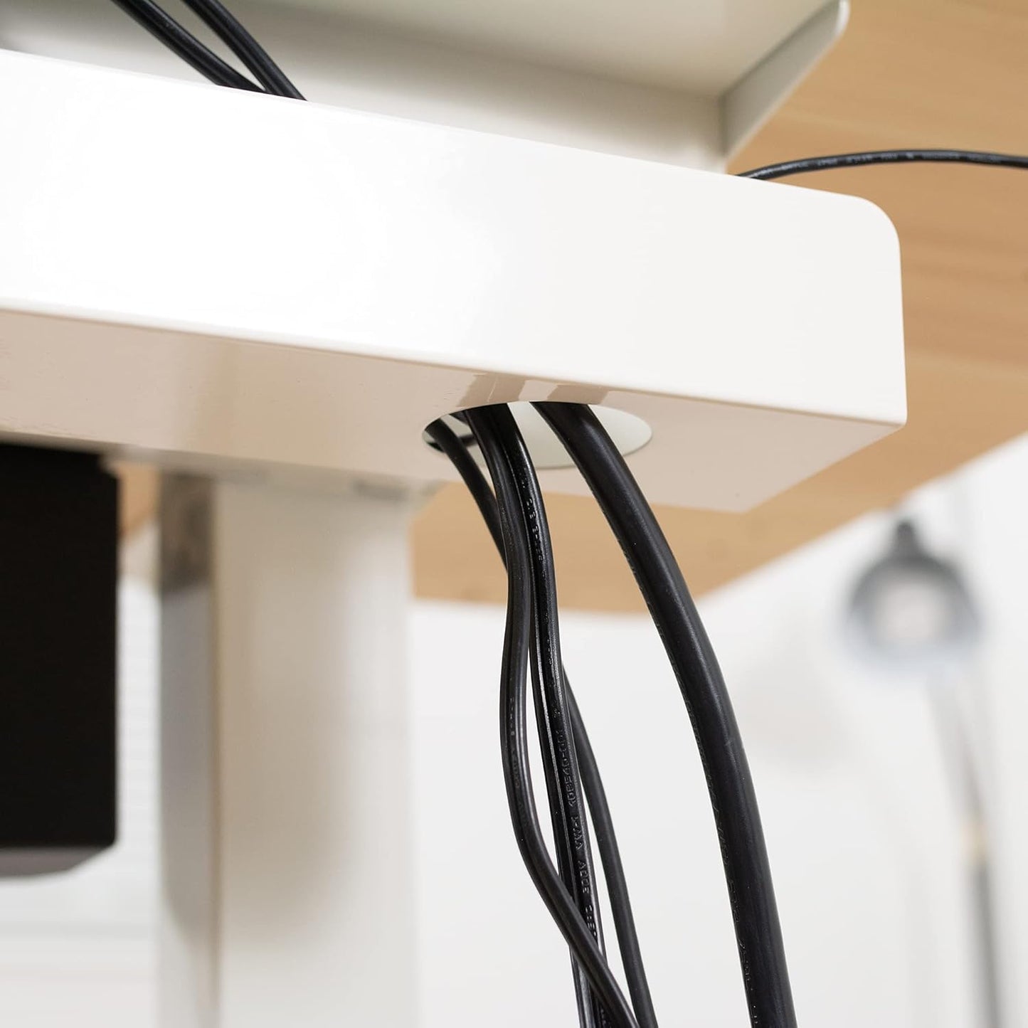 VIVO Under Desk 17 inch Cable Management Trays, Power Strip Holders, Cord Organizers, Wire Tamers for Office and Home, Black, 2 Pack, DESK-AC06-2C