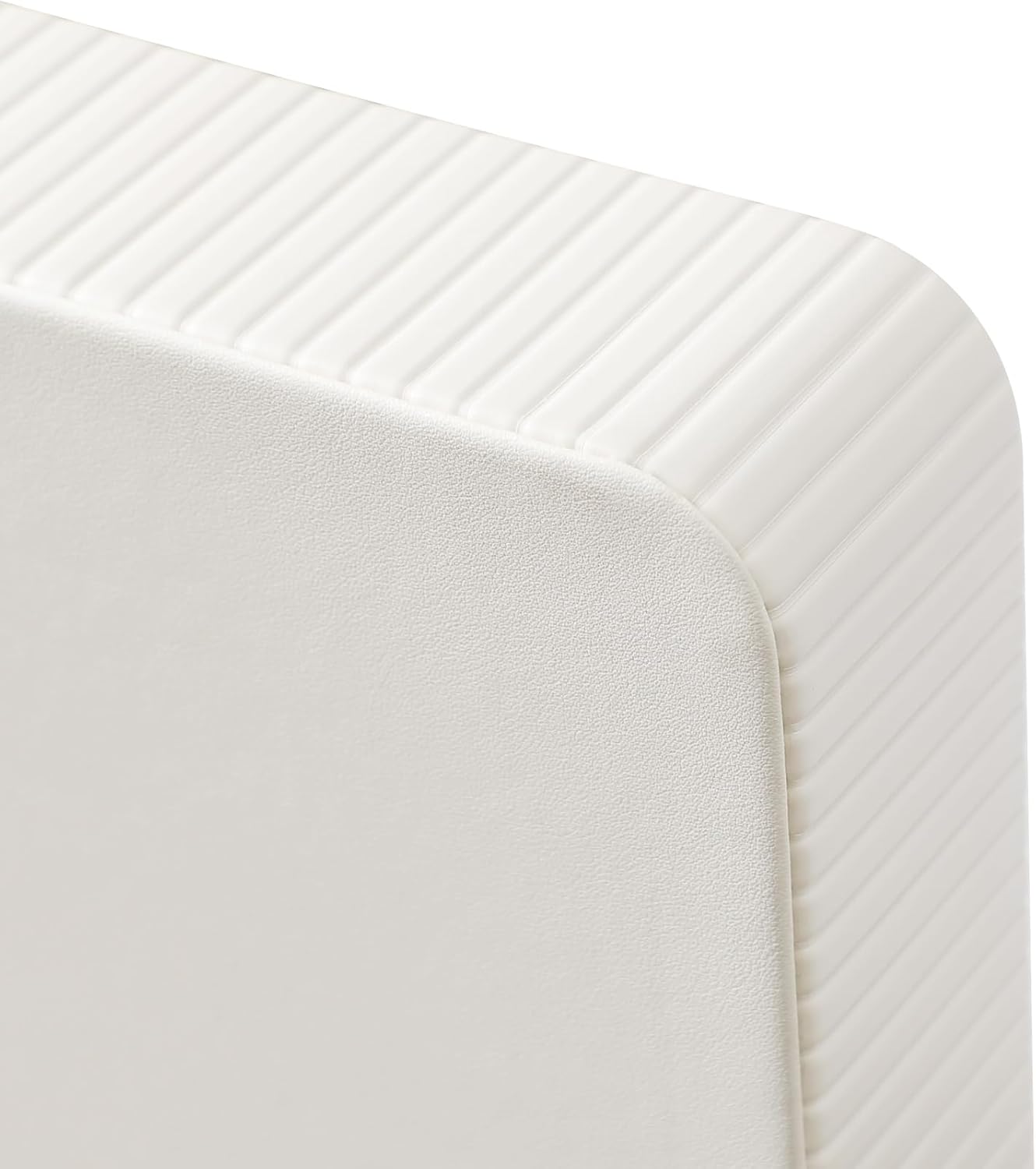 Desk Organizer Tray, PU Leather Nightstand Organizer Perfume Valet Tray for Men Women, Decorative Vanity Trays Trinket Dish Key Bowl for Entryway Table (2pcs, Ivory, Large+Small)