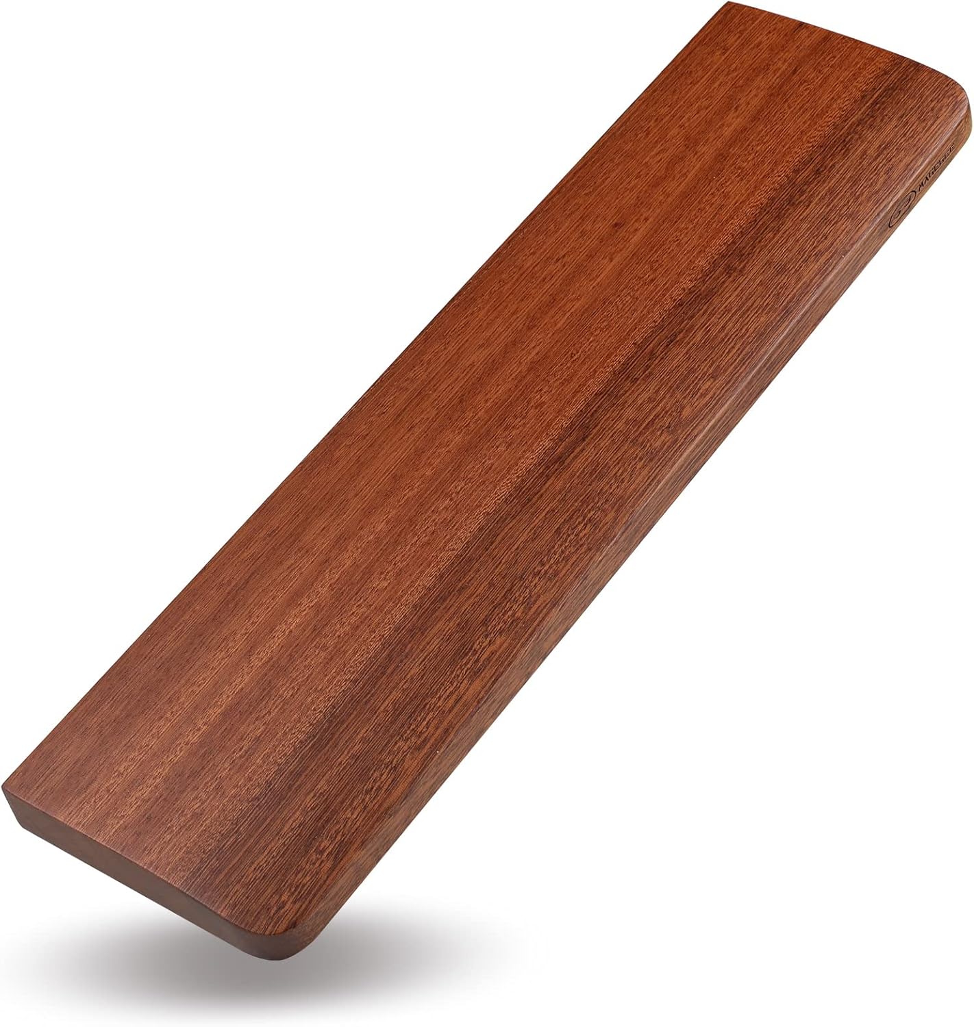 Wooden Keyboard Wrist Rest for 60% Keyboard, Ebony Wood Wrist Rest Pad Support with Anti-Slip Rubber Base, MageGee Ergonomic Keyboard Palm Rest for Pain Relief, Easy Typing