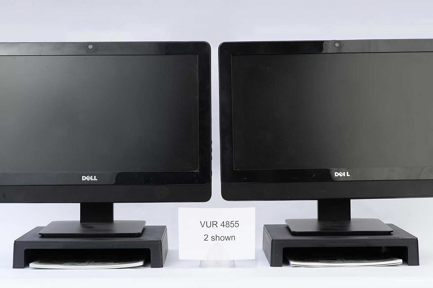 Vu Ryte Stackable 2 Inch Computer Monitor Riser Stand, VuRyser 2, Black, VUR 4855 (Single)
