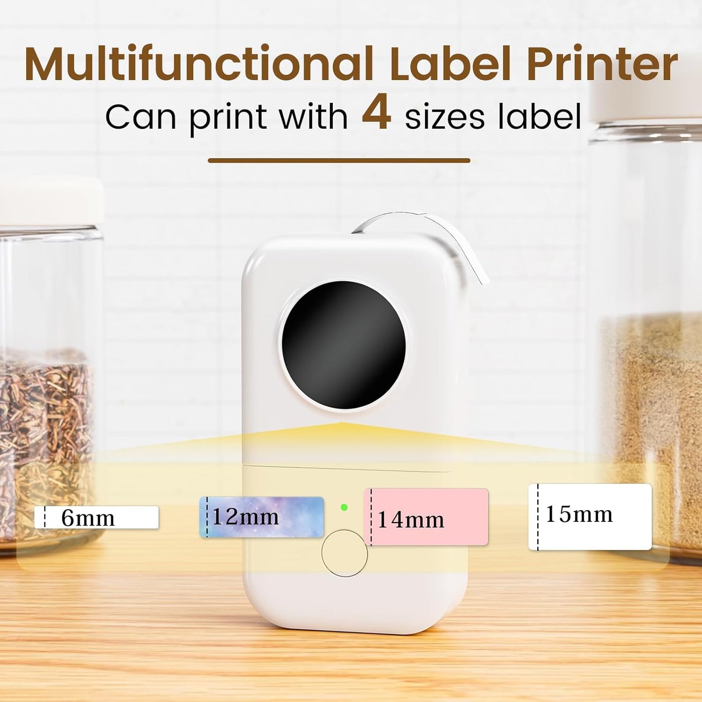 Label Maker, Phomemo D30 Bluetooth Mini Label Maker Machine, Portable Thermal Printer Small Rechargeable Labeler for Kids School Classroom Teacher Supplies, Home Office Labeler Works with Tablet/Phone