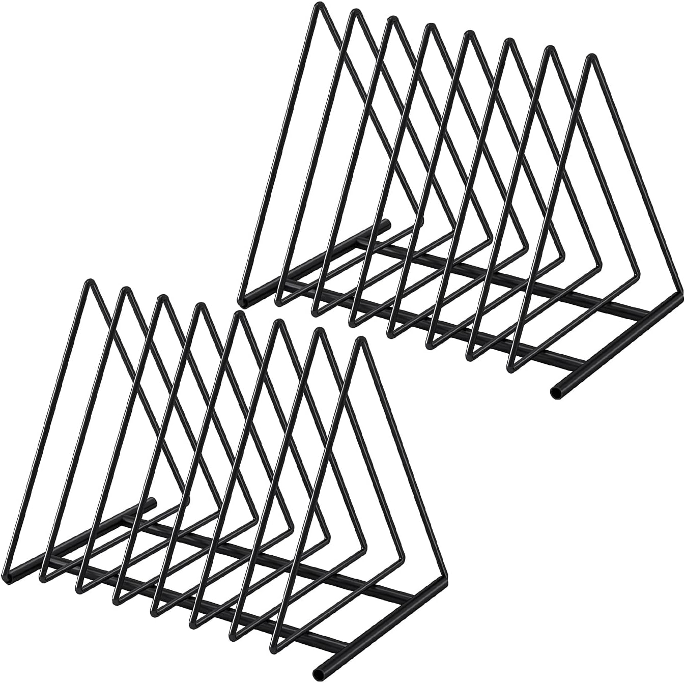 TOPCJ Triangle File Folder Racks,7 Sections File Holder,File Storage Sorter/Stand,Desktop File Organizer,Wire Organizer Rack,Magazine Folder Holder,Letter/Legal,Suitable to Hold Large/Small Items