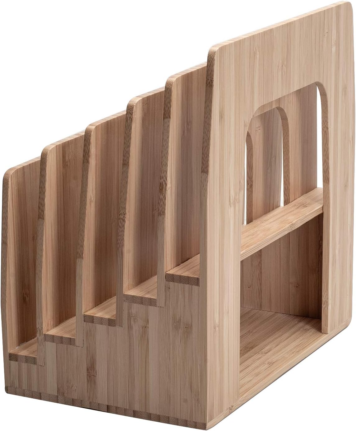 MobileVision Bamboo Multi Device Organizer for Smartphones, Tablets and Laptops, 5 Slots