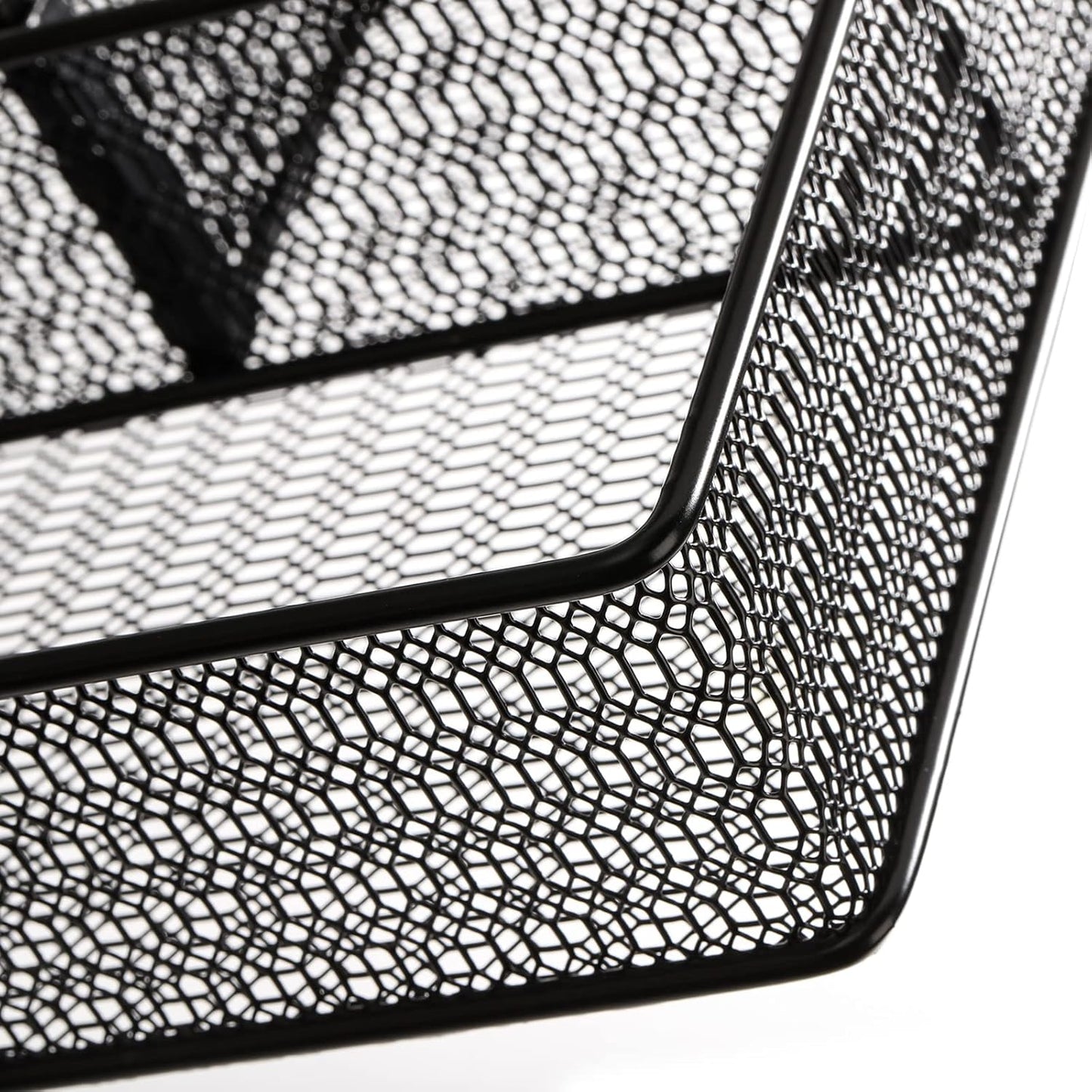 Hiceeden 2 Pack Mesh Desk Drawer Organizer, 16.1"x12.2"x2" Large Desk Organizer Tray with 2 Removable Dividers, 6 Compartment Metal Organizers for Home, Office, Makeup & Vanity