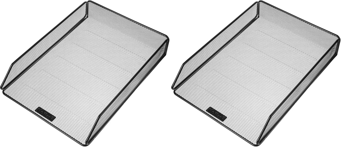 Mr. Pen Mesh Desk Organizer - Single Tray with Letter Tray, File Holder for Desk Paper Management