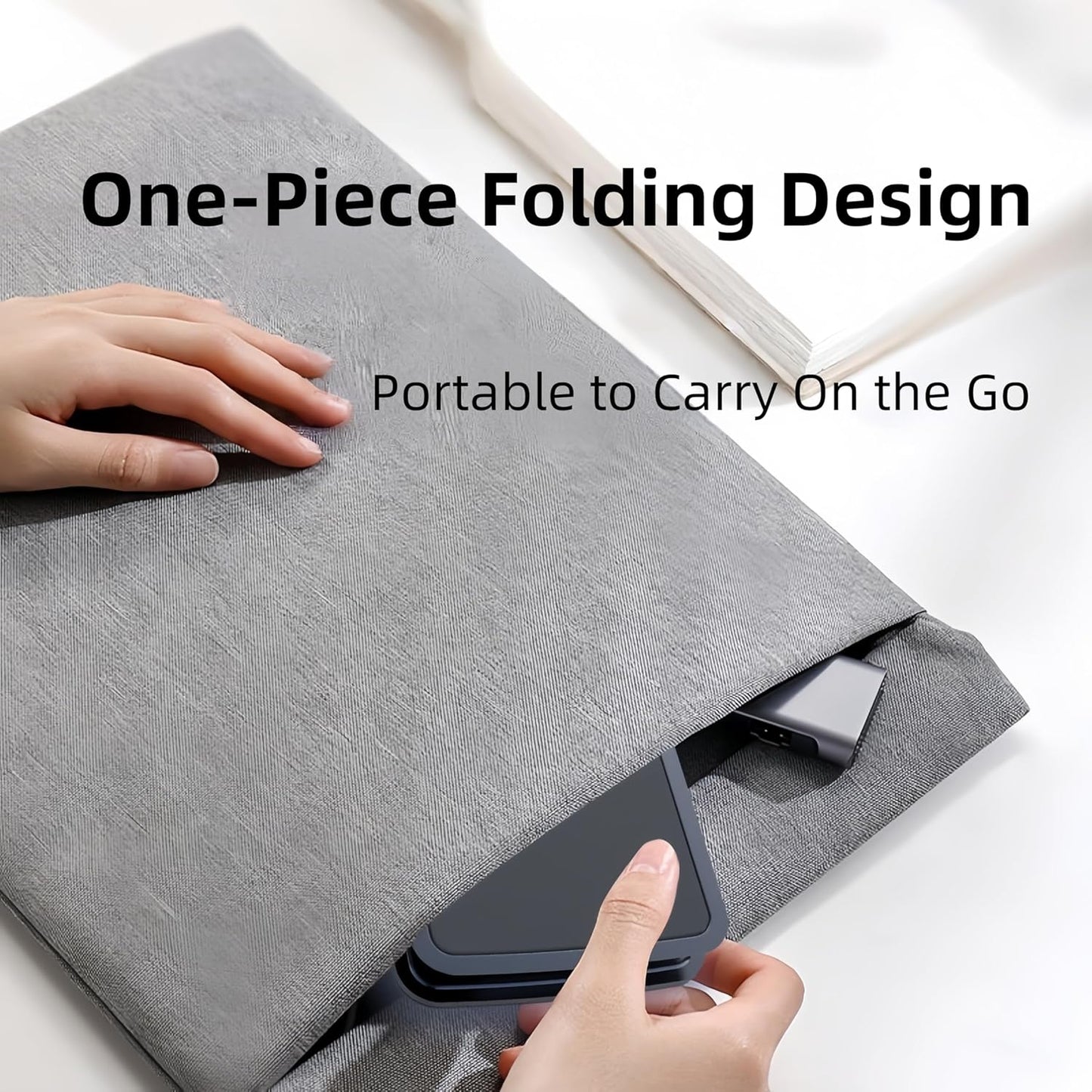 All-Metal Cell Phone Stand 360° Rotatable & Height Adjustable - 25KG Super Load-Bearing, Foldable Desk Stand for Phone, Compatible with iPhone 17/16/15/14, Nintendo Switch, Silver