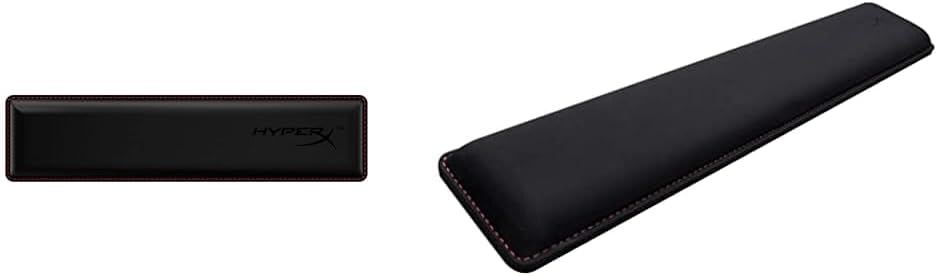 HyperX Wrist Rest - Full Sized - Cooling Gel - Memory Foam - Anti-Slip - Ergonomic - Keyboard Accessory, Black