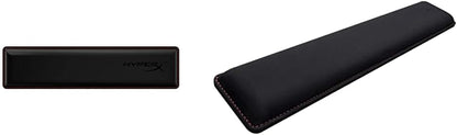HyperX Wrist Rest - Full Sized - Cooling Gel - Memory Foam - Anti-Slip - Ergonomic - Keyboard Accessory, Black