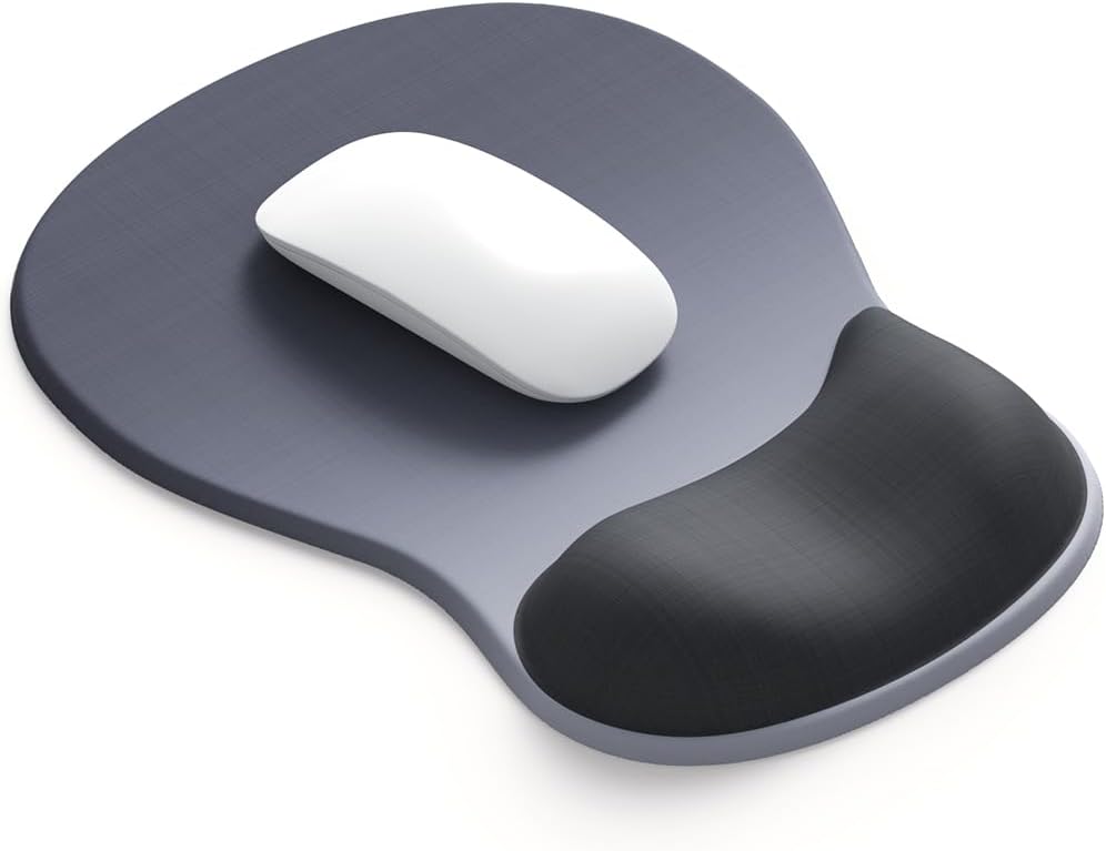 ErgoComfort Gel Wrist Rest Mouse Pad-Ergonomic Office Mousepad with Wrist Support-Non-Slip, Design Desk Accessories Mat for Home&Game Decor (09MochaSand Set)