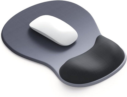 ErgoComfort Gel Wrist Rest Mouse Pad-Ergonomic Office Mousepad with Wrist Support-Non-Slip, Design Desk Accessories Mat for Home&Game Decor (09MochaSand Set)