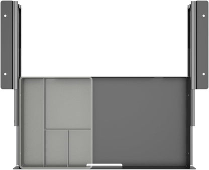 Under Desk Slide Out Pencil Drawer, Storage Organizer 15 Inch Wide, Ball-Bearing Slides, Black (8x14.4 Inch)