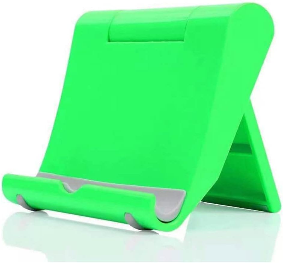 Cell Phone Stand for Desk Foldable Cell Phone Holder Desk Tablet Holder Mobile Phone Dock, Multi-Angle Universal Adjustable Tablet Dock Compatible with Most Cell Phones (White)