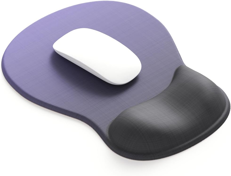 ErgoComfort Gel Wrist Rest Mouse Pad-Ergonomic Office Mousepad with Wrist Support-Non-Slip, Design Desk Accessories Mat for Home&Game Decor (09MochaSand Set)