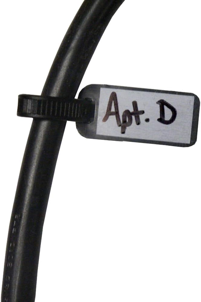 Skywalker 3” Cable Ties w/Write-on Label (Black / 100 Pack)