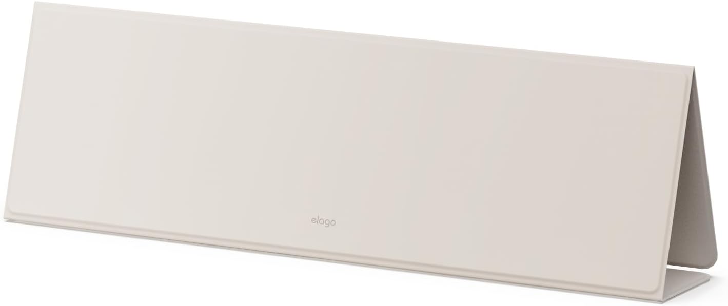 elago Smart Magnetic Desk Mat Folio Board Compatible with All Magnetic Products Clean Organized Desk for Office and Home (Microfiber Leather-Stone)