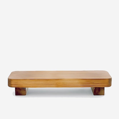 Wood Risers for Desk Organizer, Tray For Bathroom, Riser for kitchen counter, Wood Stand For Kitchen Counter, Perfume Organizer Plant Stand (Natural, 9 x 4 Inches)