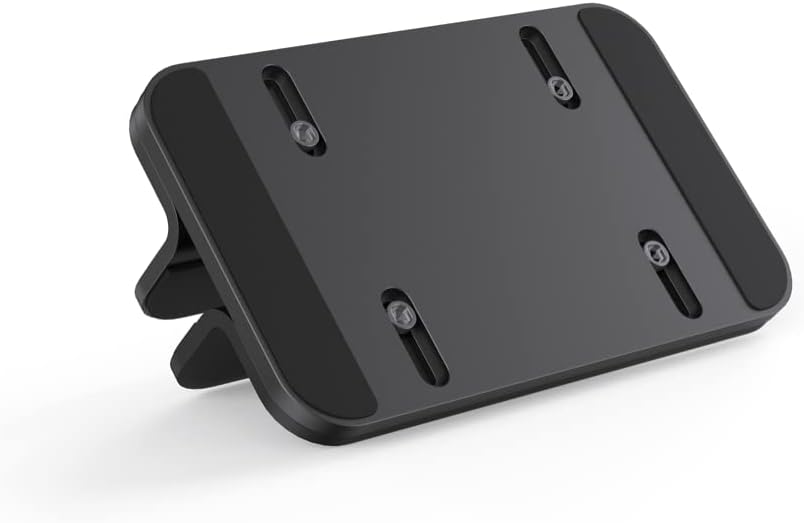 JOKItech Aluminum Laptop Vertical Stand Organizer, Sturdy Laptop Computer Holder Desktop Stand Compatible with new Retina Apple MacBook Pro/Air/Neo, Mac mini & iPad Pro - Black