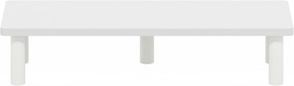 Furinno Turn-N-Tube Corner Monitor Riser Stand with Stainless Steel Tubes, Americano
