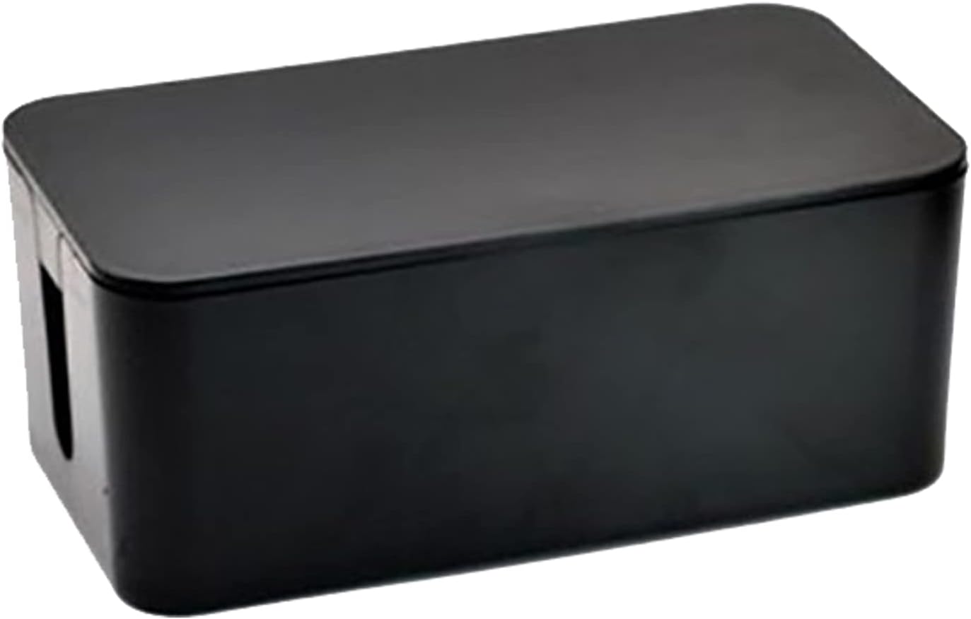Cable Management Box,Cord Organizer Box for Home and Office System to Cover and Hide & Power Strips & Cords,Surge Protector (Small, Black)