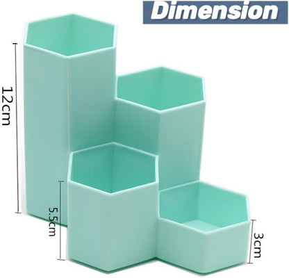 Pencil Organizer Pen Holder for Desk Pens Cup Small Desk Organizer Cute Pen Holder for Office,School and Home (White, 3)