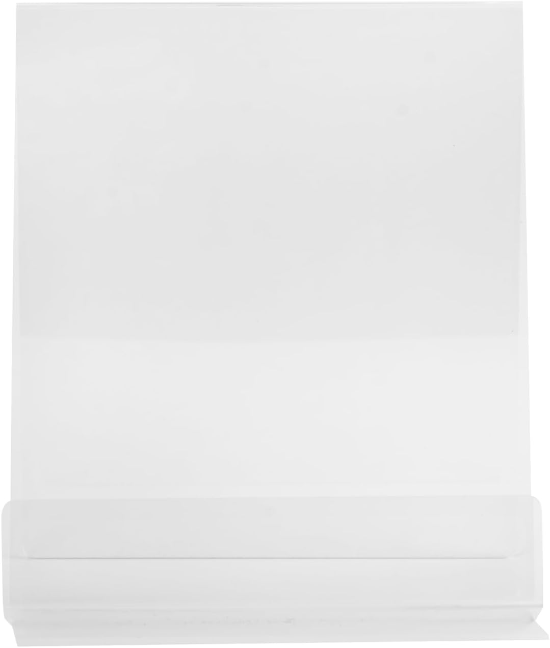 Dazzling Displays Book Easel 8.5 by 11 Slant Back with Lip Paper Stand, Clear Tablet Holder, Thick Acrylic Stand Open Ended Portrait Sized Literature Display for Home, Office, Business, School (1)