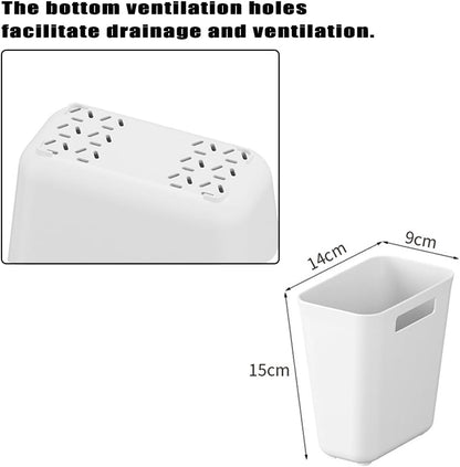 Foldable Storage Bins, 2 Pack Plastic Expandable Boxes for Organizing, Adjustable from 11-18.8" Drawer Organizers Separators Dividers for Bedroom Kitchen Utensils Tools Closet, Small