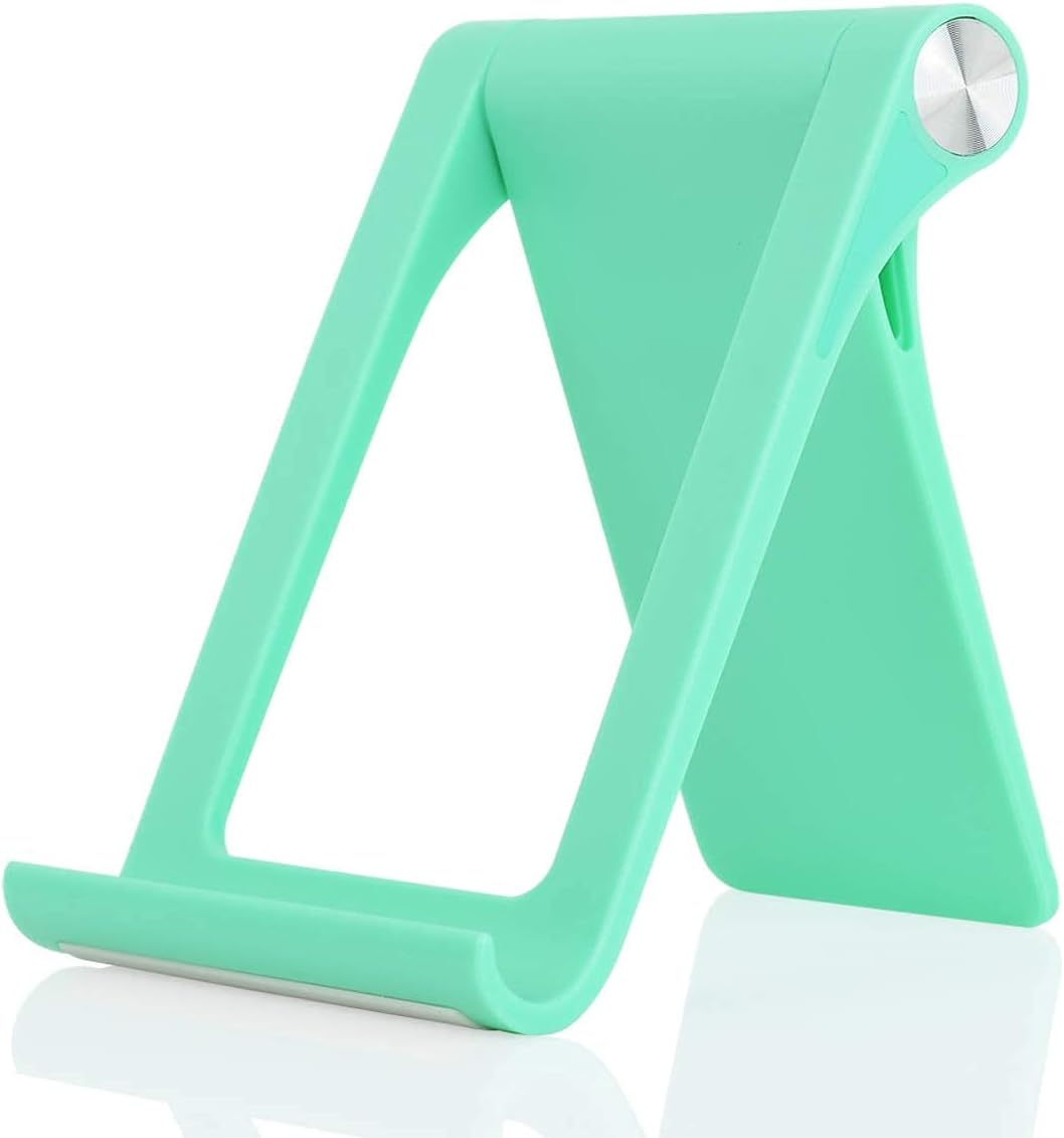 Cell Phone Stand Holder Multi-Angle Adjustable Phone Desk Stand Tablet Holder for iPhone 17 16 15 14 13 12 11 Pro Max XS XR 8 Plus 6 7 Galaxy S22 S21 S20 S10 S9 Edge Android Smartphone