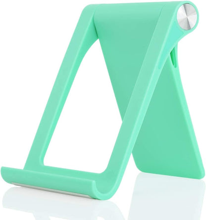 Cell Phone Stand Holder Multi-Angle Adjustable Phone Desk Stand Tablet Holder for iPhone 17 16 15 14 13 12 11 Pro Max XS XR 8 Plus 6 7 Galaxy S22 S21 S20 S10 S9 Edge Android Smartphone