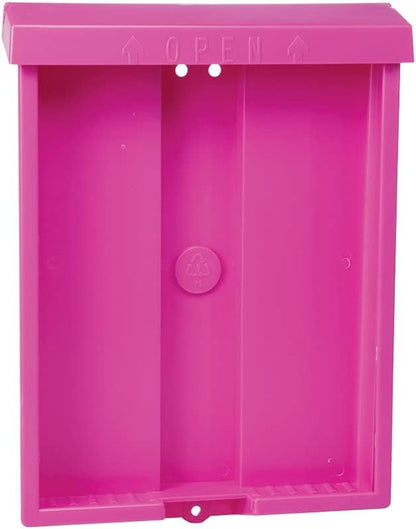 SourceOne 8.5” x 11” Outdoor Realtor Style Brochure Holder with Lid – White – UV Resistant