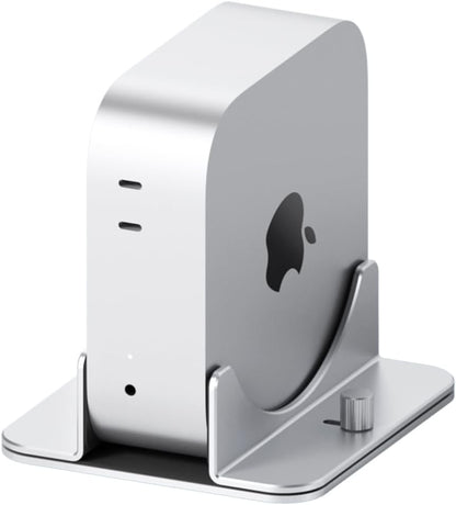 Hagibis Vertical Stand for Mac mini M4, Aluminum Alloy Laptop Stand Anti-Slip Computer Holder Desktop Stand Compatible with M4 Chip Mac mini Pro