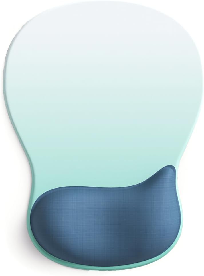 ErgoComfort Gel Wrist Rest Mouse Pad-Ergonomic Office Mousepad with Wrist Support-Non-Slip, Design Desk Accessories Mat for Home&Game Decor (09MochaSand Set)