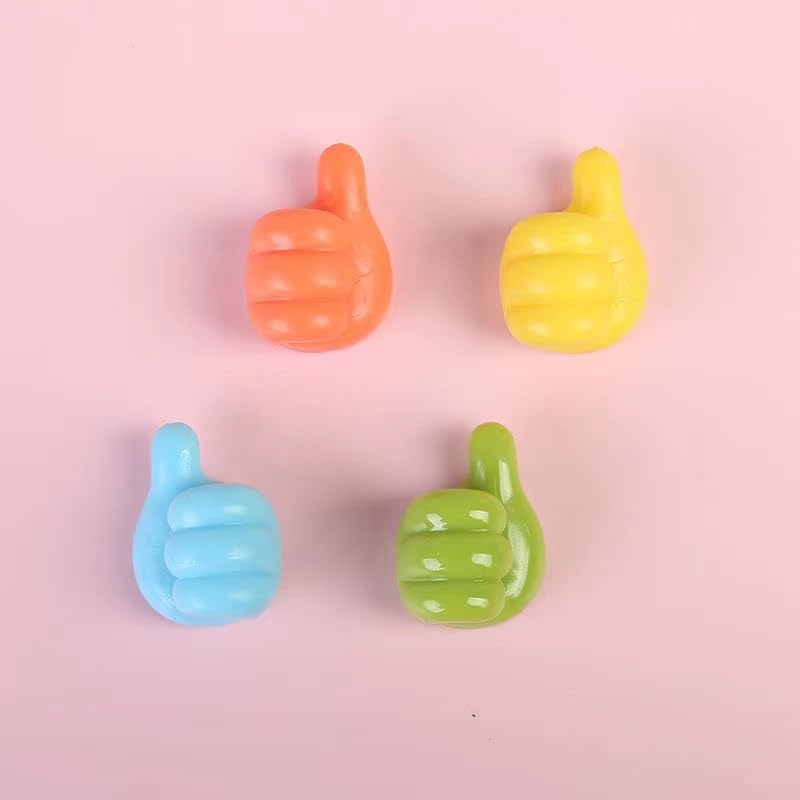 Silicone Thumb Wall Hooks, Fun Cord Holders, Cord Organizer for Desk Wall Car Nightstand, Wire Holders, Phone USB Charger Cable Management, Key Hanger, 8Pcs Cable Clips