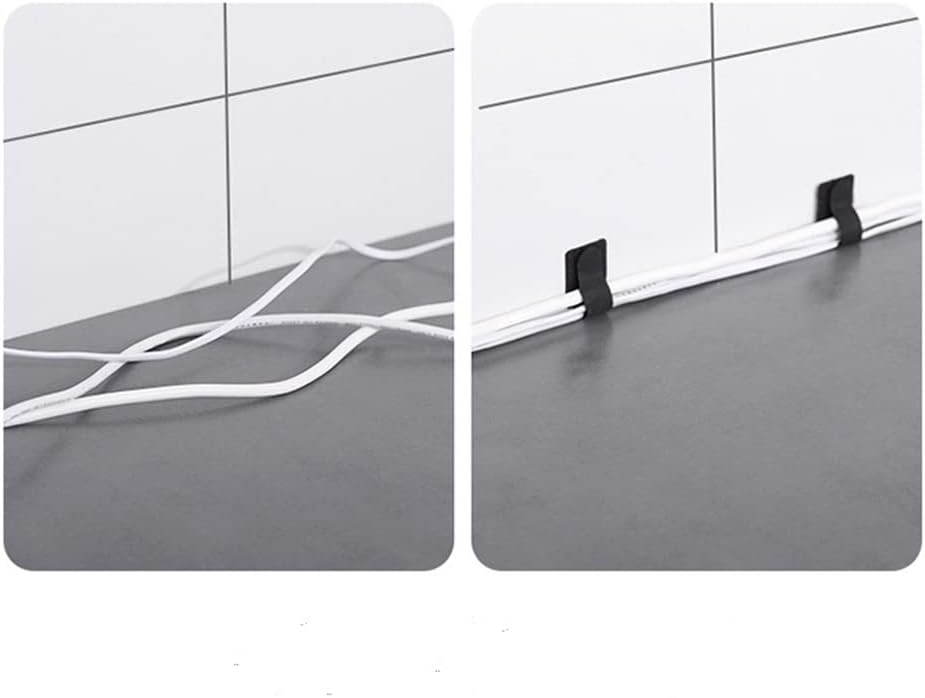 20Pcs Small 3M self Adhesive Wire Organizer Cord Hooks,Cable Wall Clips for Hanging,Wire Holder Clips for Cords,Cable Staples,Extension Cord Clips,Desk Management,Climbing Plant,Light,car Wire Clamps