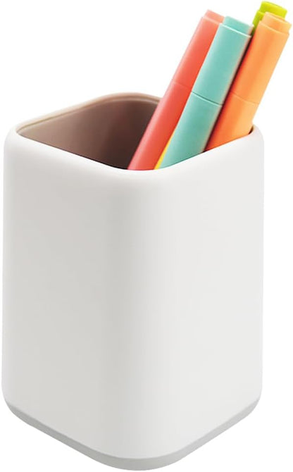 ZUFECY Pencil Holder, Pen Cup Makeup Brush Holder, Desktop Organizer Storage Case Scandinavian Design Stationery for School Home Office Supplies (Green)