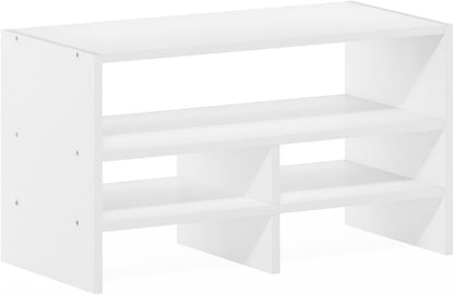 Furinno Classic Desk Organizers and Accessories, 2-Tier Monitor Riser, Office Organization, Desk Top Book Shelf, for Office Supplies, Office Desk Accessories, Dark Espresso