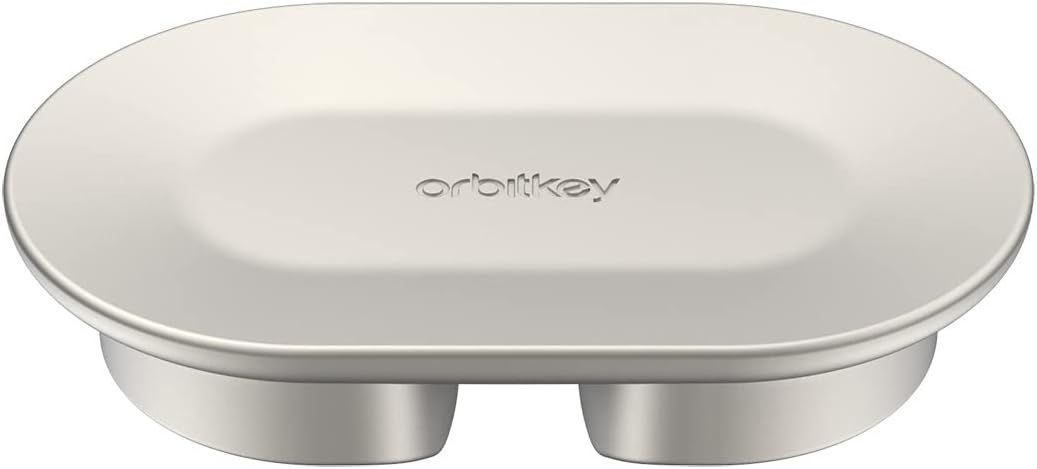 Orbitkey Magnetic Cable Holder | Compatible Desk Mat Silver