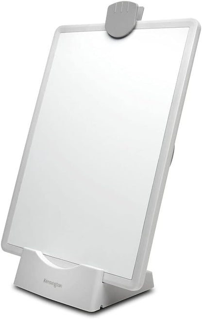 Kensington OfficeAssist Multi-Functional Copyholder, Gray, White, 20" x 13.8" x 16" (55910)