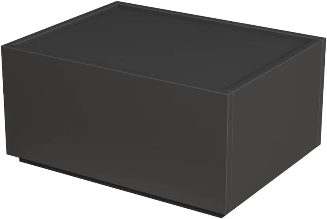 Svimi Modular Stackable Drawers, Modern Nightstand Modular Storage Bins - Storage Cabinet, Bedside Table, Sofa End Table for Living Room Hallway Entryway Grey Small Set 1
