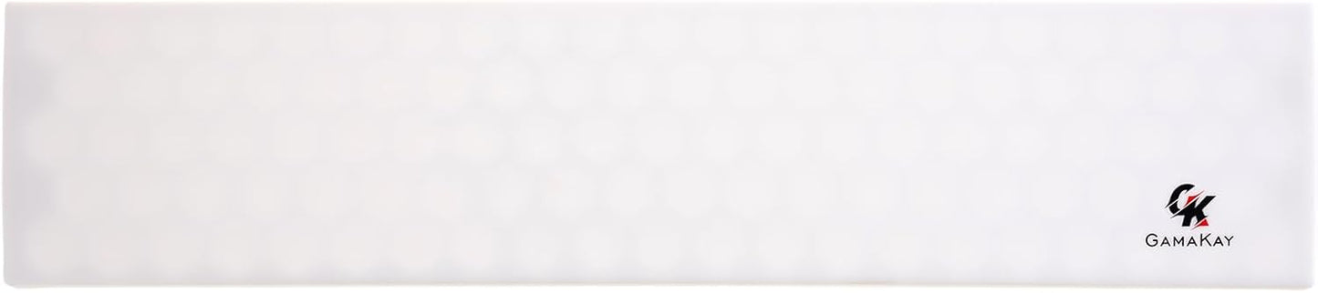 GK GAMAKAY Silicone Keyboard Wrist Rest, Soft Ergonomic Wrist Rest, Relax Your Wrist, for Laptop Computer Office & Home (White-100%)