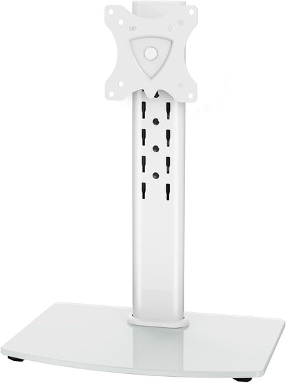 MOUNT PRO Single Monitor Stand Fits Max 32 inch Screen, Free-Standing Computer Desk Stand, Display Mount with Height Adjustable, Swivel, Tilt, Rotation, VESA Monitor Stand 100x100