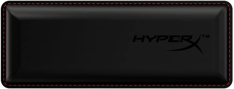 HyperX Wrist Rest - Full Sized - Cooling Gel - Memory Foam - Anti-Slip - Ergonomic - Keyboard Accessory, Black