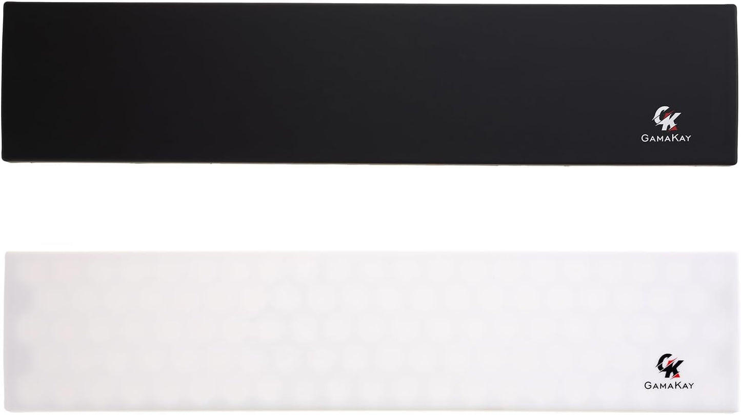 GK GAMAKAY Silicone Keyboard Wrist Rest, Soft Ergonomic Wrist Rest, Relax Your Wrist, for Laptop Computer Office & Home (White-100%)